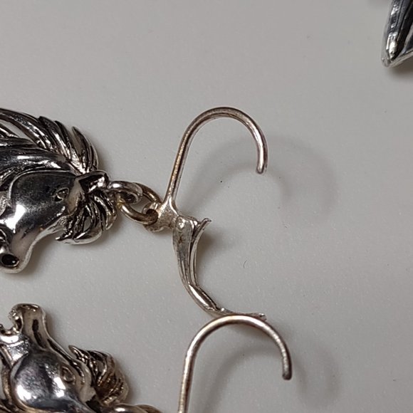 Horse Head Earring And Brooch/Pendant Set - Picture 9 of 14